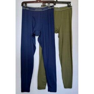 Lapasa 2 Pairs Men's Base Layer Smooth Feel Long Johns Size S/M (No size tag)